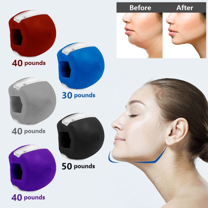 Jaw Exercise Ball Fitness Face Masseter men facial pop go mouth