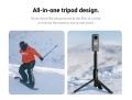 Insta360 2-in-1 Invisible Selfie Stick + Tripod For X4 X3 / ONE X2 / ONE RS / R / ONE X / GO 2 Accessories.