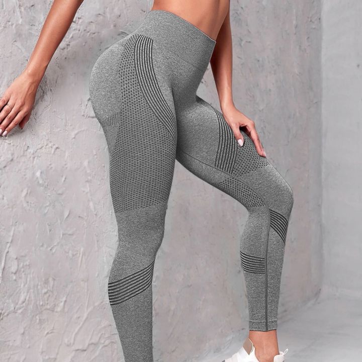 Spring%20Autumn%20High%20Waisted%20Pants%20Women%20Leggings%20Yoga%20Sport%20Ribbed%20Pants%20Seamless%202023%20-%20Image%202