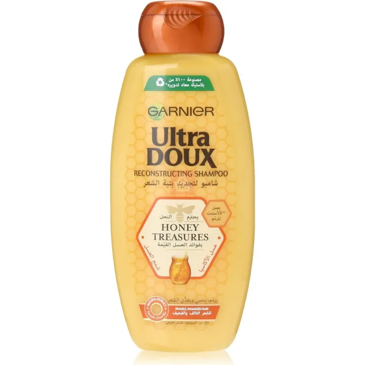 400%20ml%20Garnier%20Ultra%20Doux%20honey%20treasures%20Reconstructing%20Shampoo%20International%20Egypt%20product%20used%20for%20male%20female%20-%20Image%202