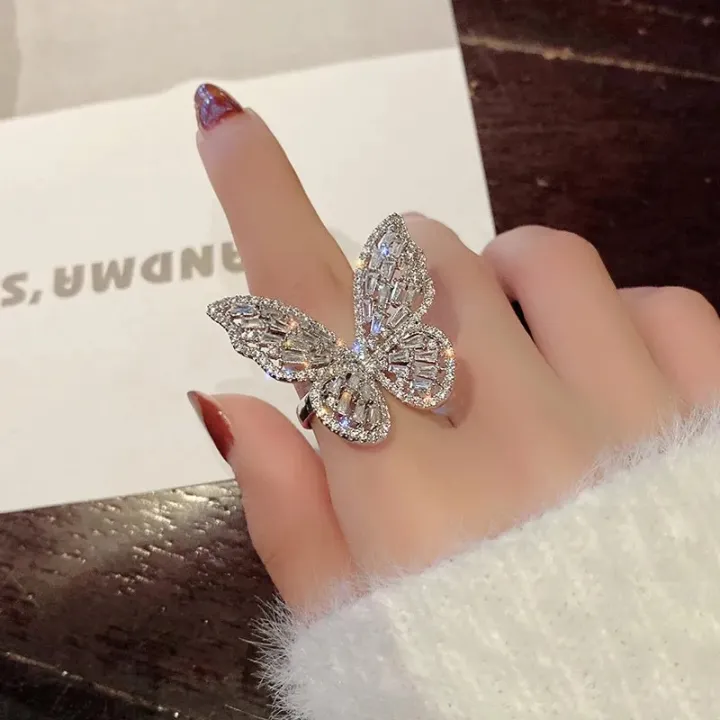 Cubic%20zirconia%20butterfly%20finger%20ring%20ladies%20ring%20fashion%20jewelry%20-%20Image%203