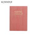 Durable Faux Leather Notebook 2025 Planner with Thick Paper Faux Leather Cover Smooth Writing No Ink Bleeding Ink-resistant Paper Perfect for Smooth Writing Journal. 