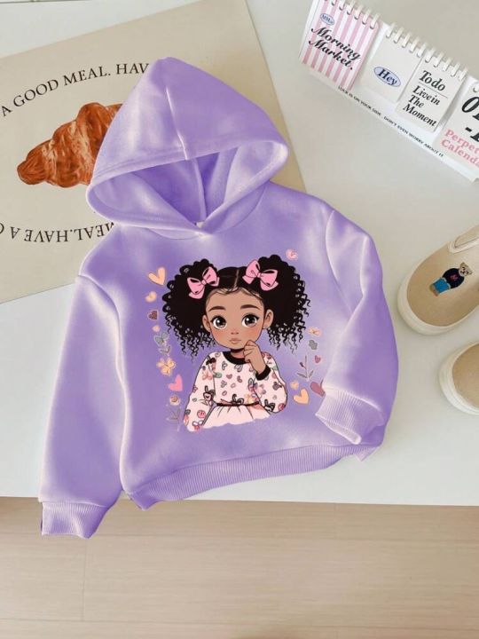 Little Girl Printed Kids Girls & Boys Hoodie
