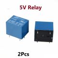 2Pcs- 5V Relay 5V Relay Switches DC 5V Relay 5 Pin 10A DC Coil SPDT Auto Universal Relay SRD-05VDC-SL-C PCB Mount Power Relay 5V Relay Switches 220V 10A. 