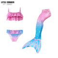 2022 Girls Swimmable Mermaid Tail Princess Dress with Mono/no Kids Mermaid Cosplay Costume Swimsuit Children Gifts. 