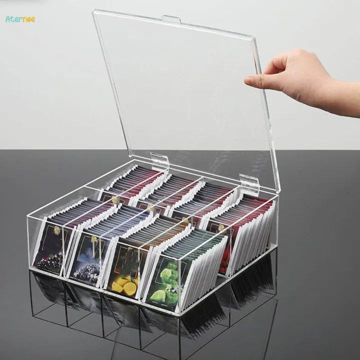 Transparent%20Storage%20Bin%20Box%208%20Compartments%20Sugar%20Packets%20Coffee%20Packets%20Hinge%20Lid%20Tea%20Bag%20Organizer%20for%20Kitchen%20Cabinets%20Pantry%20Countertops%20-%20Image%208