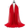 2024 Women's Elegant Modest Muslim Islamic Bubble Chiffon Scarf Ramadan Soft Lightweight Hijab Stores Bandana Headscarf.