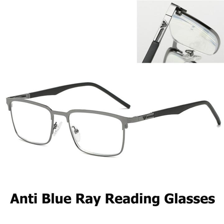 Men Alloy Reading Glasses Hyperopia Prescription Eyeglasses