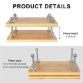 Book Press Bookbinding, Wooden Bamboo Book Press, Portable Press Kits for Bookbinding Supplies. 