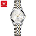 OLEVS Women's Watches Elegant Rhombus Original Quartz Ladies Wristwatch Stainless Steel Waterproof Luminous Top Brand Watch New.