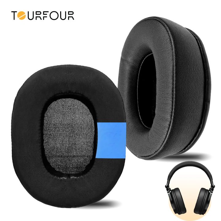 TOURFOUR Replacement Earpads for Pioneer DJ HRM-6 Headphones Ear Cushion Cover Sleeve Earmuffs Headset Headband