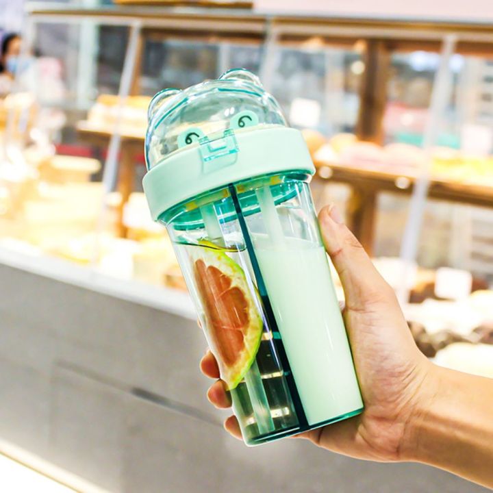 420ml%20Children%20Double%20Straws%20Water%20Bottle%20Outdoor%20Portable%20Bottle%20Student%20Couple%20Plastic%20Cup%20Gift%20Dual%20Use%20Drinking%20Water%20Kettle%20-%20Image%202