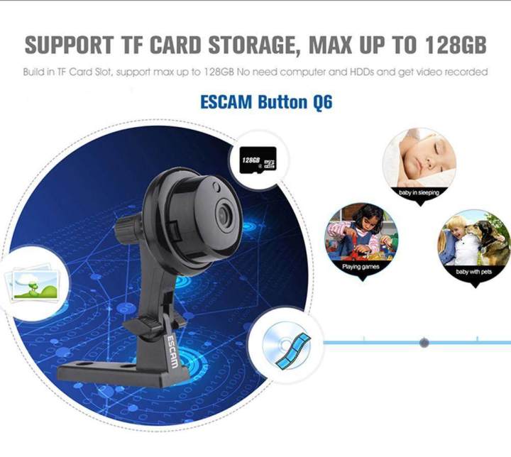 Escam%20Button%20Q6%201MP%20HD%20720P%20Mini%20WIFI%20IP%20Camera%20Indoor%20Infrared%20Day/Night%20Vision%20Onvif%20Support%20Motion%20Detection%20Max%20128GB%20Card%20-%20Image%207
