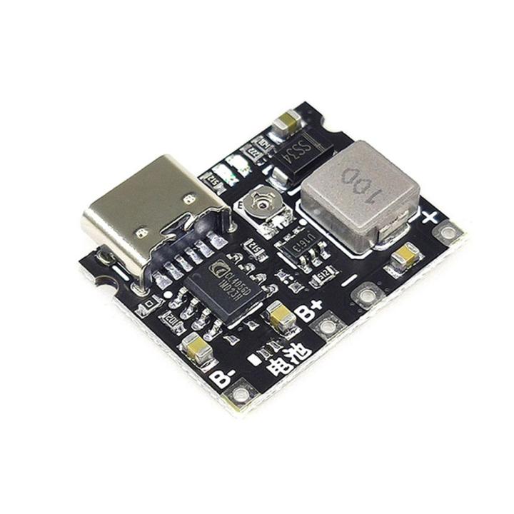 USB Type-C Battery Charger Board 3.7V 4.2V Lithium Li-ion 18650 Charging Module DC-DC Step Up Boost Module TP4056 DIY Kit Parts