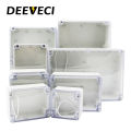 Transparent Waterproof Outdoor Enclosure Plastic Box Electronic Project Case Instrument Electrical Box Junction Box Housing. 