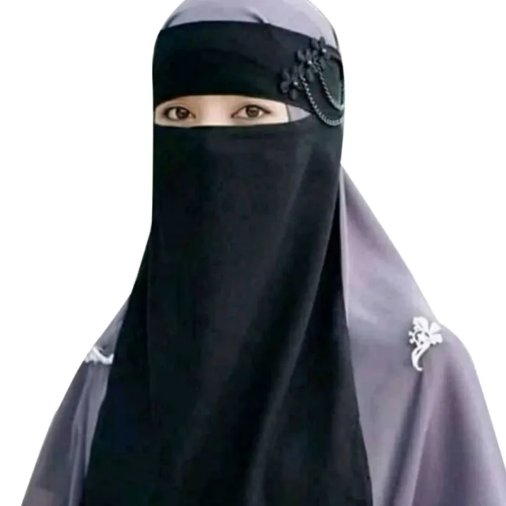 Plain%20Muslim%20Hijab%201%20layer%20Niqab%20Veil%20Burqa%20Face%20Cover%20Jilbab%20Islam%20Traditional%20Jilbab%20Hijab%20Islamic%20Face%20Veil%20Muslim%20-%20Image%203
