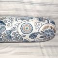 Side pillow cover Kol balish cover Kolbalish cover Cotton cover Cotton side pillow cover round 34 and long 39 inch standard size Check pattern 1pcs.