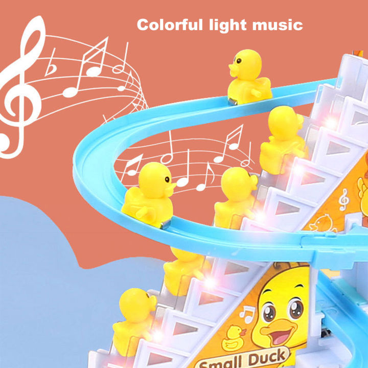 Nextake%20Duck%20Duck%20Slide%20Toys%20Set%20Products%20Fun%20Automatic%20Stairs-Climming%20Duckling%20Cartoon%20Race%20Track%20Small%20Beautiful%20Pongwin%20Slide%20Toys%20Lights%20-%20Image%204