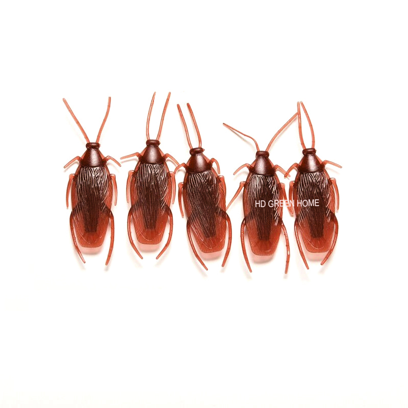 5 pcs x Simulation Plastic Cockroach Toy Realistic Insect Prank Funny Toys