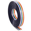 10 Core Rainbow Color Flat Ribbon Wire Cable (1 Meter) 1Meter/10 WAY Wire Rainbow Color Flat Wire Cable. 