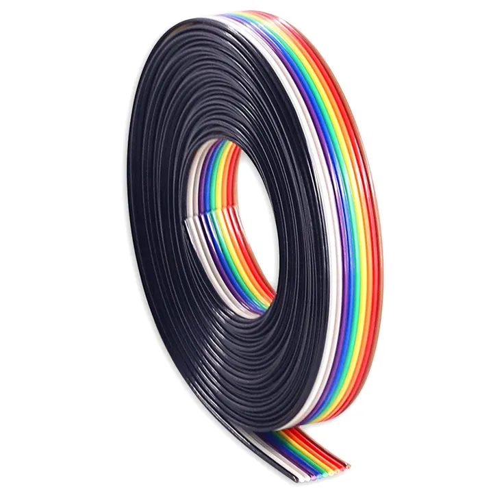 10%20Core%20Rainbow%20Color%20Flat%20Ribbon%20Wire%20Cable%20(1%20Meter)%201Meter/10%20WAY%20Wire%20Rainbow%20Color%20Flat%20Wire%20Cable%20-%20Image%202
