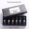 Pure Essential Oil For Humidifier Fragrance Aroma Diffuser (6pcs Package). 