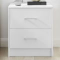 Griffin 2 Drawer Bedside Table, Bedside Table Simple Bedroom Storage Storage Bedside Cabinet Bedroom Furniture Nightstands,20/16.