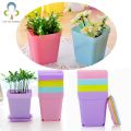 1 pices Flower Pots Square Planters Pot Trays Plastic Pots Creative Small Square Pots For Succulent Plants Garden Decor.