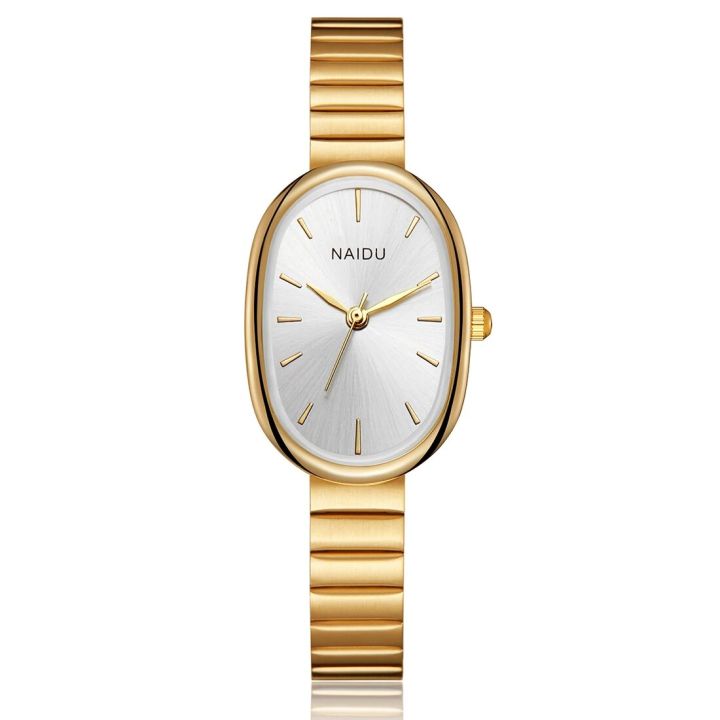 Gold Sliver Watch Women Quartz Wristwatch Simple Minimalist Square Dial Female White Dial Clock Girl Student Fashion Dress Reloj