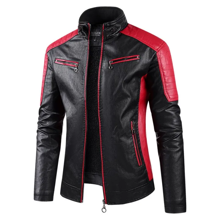 Autumn%20Winter%20Leisure%20Motorcycle%20Stitching%20Pu%20Leather%20Jacket%20Men's%20Fashion%20Stand-up%20Collar%20Retro%20Warm%20PU%20Leather%20Jacket%20Coats%20-%20Image%202