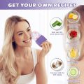 Ice Roller for Face and Eye, Upgrated Ice Face Roller,Facial Beauty Ice Roller Skin Care Tools, Ice Facial Cube, Gua Sha Face Massage, Silicone Ice Mold for Face Beauty (Purple). 