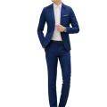 Men Formal 2 Pieces Suit Set Fashion New Boutique Business Dress Wedding Groom Suit Coat Blazers Trousers Suits Clothing Sets KEEMEEUYZO. 