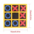 Fidget Toy Tic-tac-toe Toy Puzzle Game Xo Chess Noughts And Crosses Kids Children Board Games Indoor Playing Tic-tac-toe Noughts. 