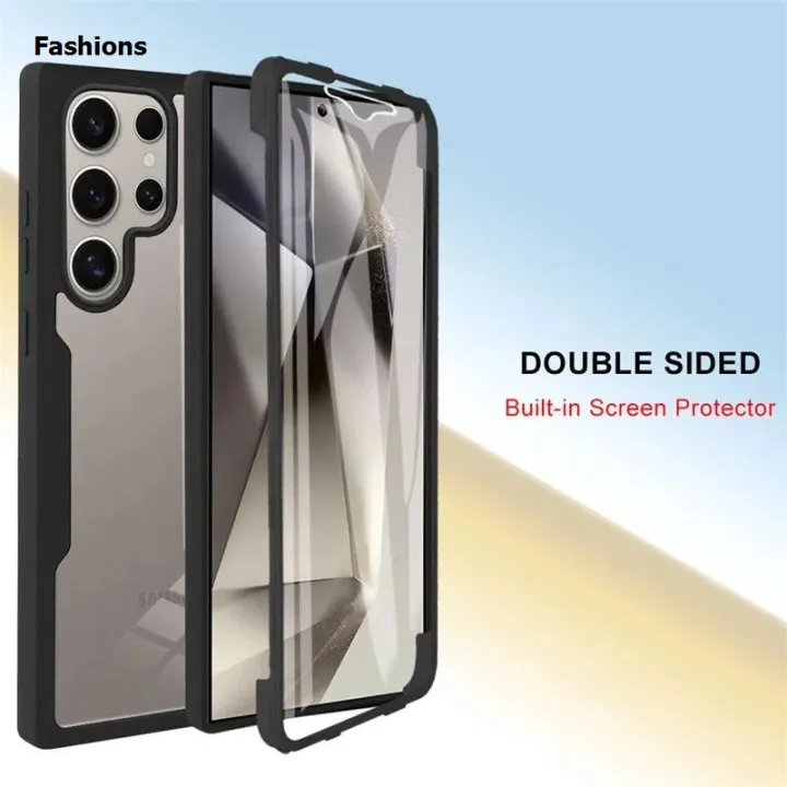 Fashions%20Phone%20case%20Samsung%20Galaxy%20S25%20Ultra%205G%20Sumsung%20S25%20Plus%20S%2025%20S25Ultra%20Transparent%20Protector%20with%20Mobile%20phone%20Film%20Cover%20Double%20Protect%20shield%20Full%20Cover%20Armor%20Cover%20cases%20-%20Image%204