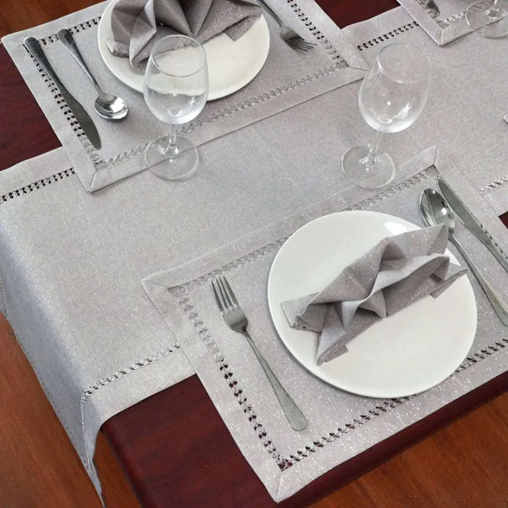 Hand%20Hemstitched%20Dining%20Table%20Runner%20Dresser%20Scarves,%20Silver%20Thread%20Interweaving%20(Dark%20Beige,%2012%20x%2072%20Table%20Runners)%20-%20Image%205