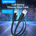 Vention Cat8 SFTP Gaming Ethernet Patch Cable 40Gbps 2000MHz Super Speed RJ45 Cat8 Network Cable Gold Plated Connector for Router Modem PC Laptop TV PS3 PS4 XBox CAT 8 Lan Cable RJ45 Cat8 Internet Cable. 