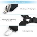 ARELENE Bed Sheet Holder Straps,Adjustable Elastic Bed Sheet Straps,Crisscross Bed Sheet Fasteners Suspenders,Sheet Stays Clip B.