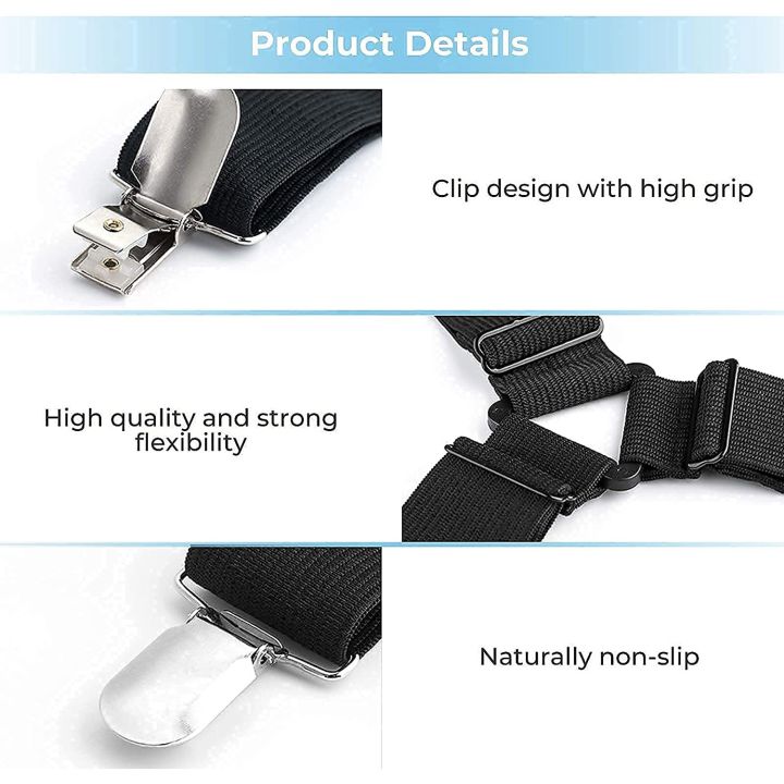 ARELENE%20Bed%20Sheet%20Holder%20Straps,Adjustable%20Elastic%20Bed%20Sheet%20Straps,Crisscross%20Bed%20Sheet%20Fasteners%20Suspenders,Sheet%20Stays%20Clip%20B%20-%20Image%205