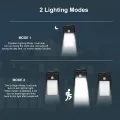 40leds Outdoor Solar Clip Lights 3 Modes Ip65 Waterproof Motion Sensor Wireless Security Light For Fence Deck Wall Garage Patio. 