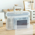 File Box A4 Size Thickeneded Storage Bag Large Capacity File Bag Satchel Tutoring Bag Office Storage Box.