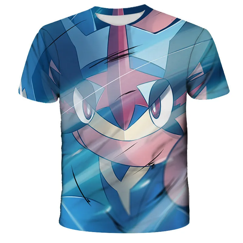 Pokemon Pikachu Mewtwo 3D Summer Fashion Cartoon T-shirt Anime