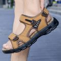 Brand Classic Mens Sandals Summer  Leather Sandals Men Outdoor Casual Lightweight Sandal Fashion Men Sneakers Size 38-46. 