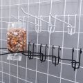 Strong Load Bearing Hardware Fitting Supermarket Shelf Hook Accessories Mesh Grid Iron Wire Hooks Jewelry Hole Board Storage Tool.