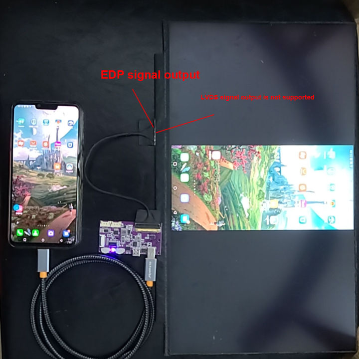 30PIN%2040PIN%20USB%20Type-c%20To%20EDP%20Driver%20Board%20LCD%20Projection%20Screen%20Conversion%202K%204k%2060HZ%20Portable%20LCD%20Display%20Screen%20EDP%20Cable%20-%20Image%204