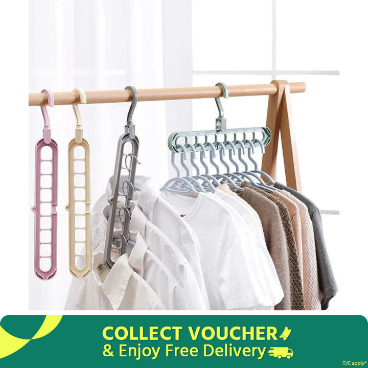 Multi-Function Folding Magic Cloth Hanger