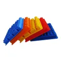 【happy one】Silicone Lego Brick Style Square Sharped Ice Mold Chocolate Mold Jello Mold Blocks Ice Tray DIY Color random 1pcs. 