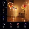 35/70cm LED Balloon Plastic Balloons Stand Birthday Party Wedding Decoration LED Fairy Lights Balon Stand Baby Shower Kids Toy. 