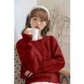 Fresh Sweet Purple Sweater Coat for Women Autumn and Winter New Gentle Western Style Student Knitted Cardigan.