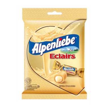 Alpenliebe Eclairs WHITE Choco Candy [125 gr/Bag/Zak]