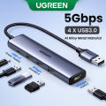 UGREEN USB HUB Type C to 4 USB 3.0 HUB USB to Type C Adapter 5G For Macbook Pro Air M1 PC Laptop Accessories USB C HUB Splitter.